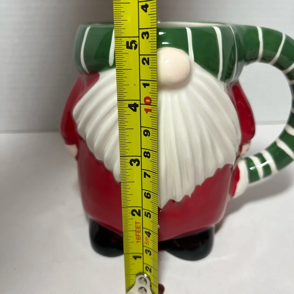 Pier 1 Imports Christmas gnome ceramic mug